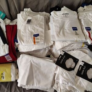 79 Piece Gildan White T-Shirt Bundle